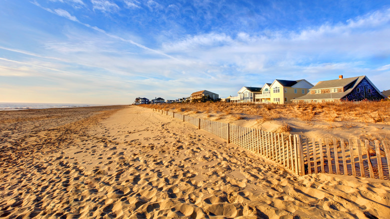 Beach houses at Dewey Beach