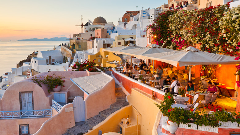 Café in Santorini, Greece