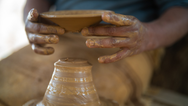 Guellala pottery demonstration