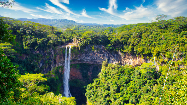 Tallest waterfall in Mauritius