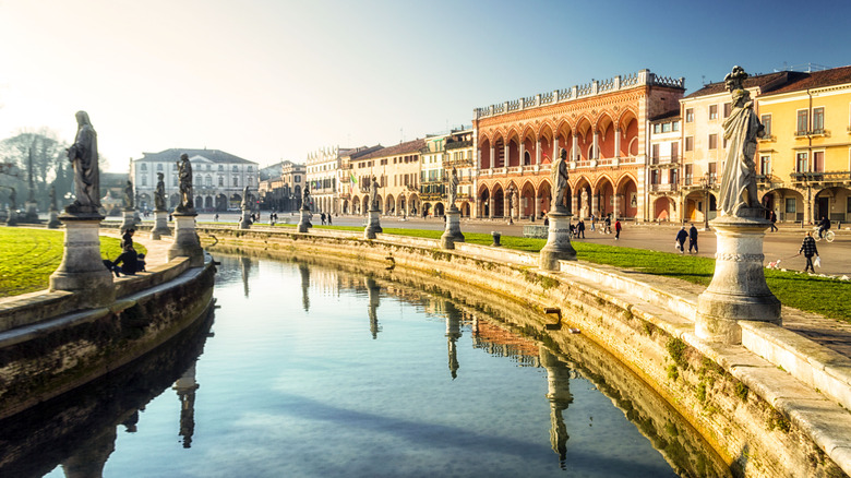 Padua statues and architecture italy