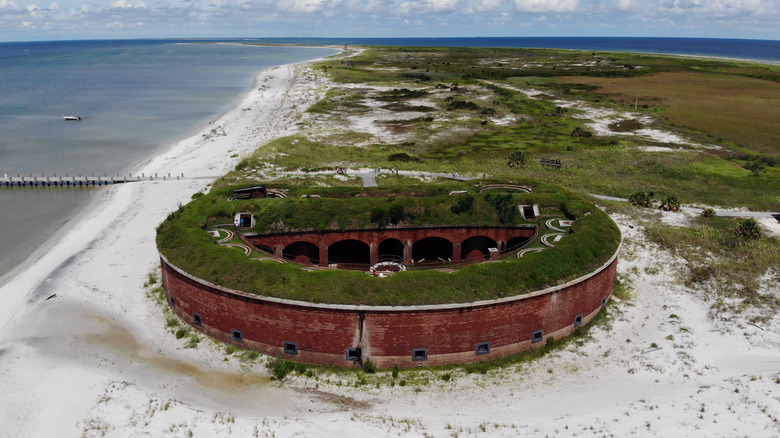 Aerial view of Fort Massachusetts