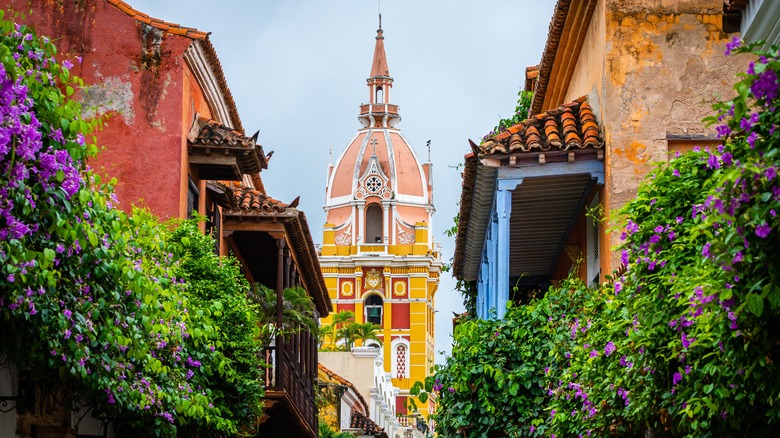 Colorful Cartagena Old Town streets