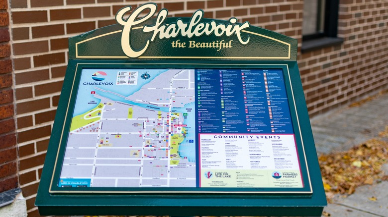 map of Charlevoix, Michigan