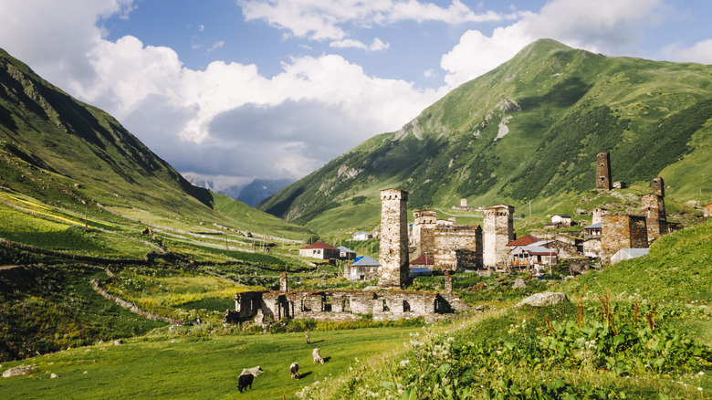 Medieval fortress in Ushguli