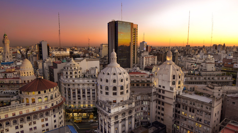 view of Buenos Aires at dusk