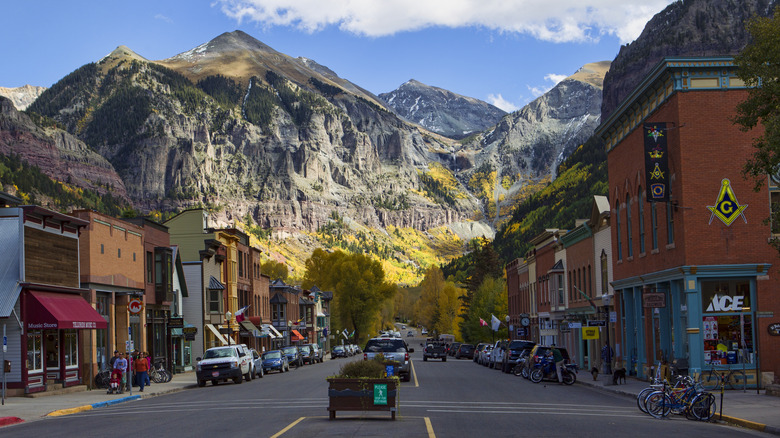 Views of mountains near Telluride, Colorado