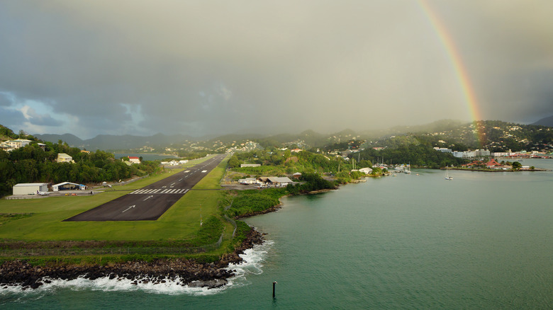 Gloomy weather in St. Lucia