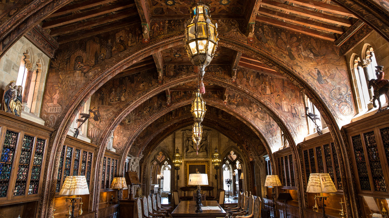 Hearst Castle library interior