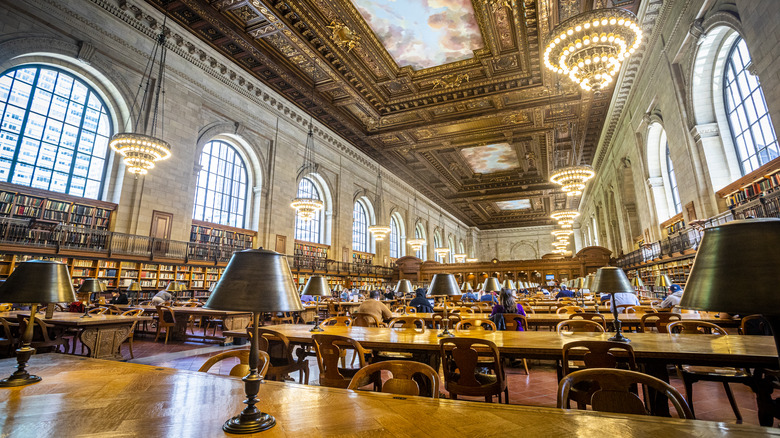 Ceiling of NYC library