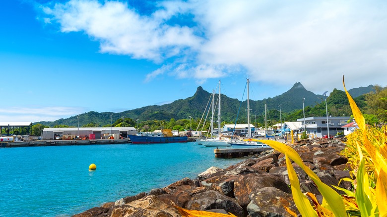 A port on Rarotonga