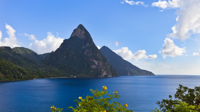 The Pitons on Saint Lucia