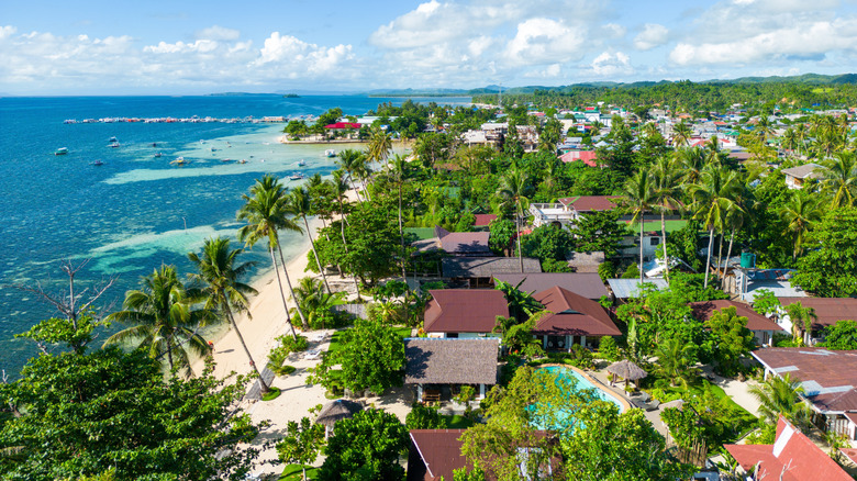 homes near beach in Philippines