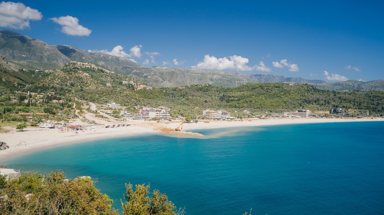 Durres Beach, Albania on water