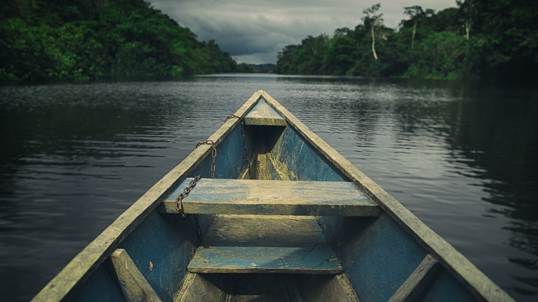 boat on river