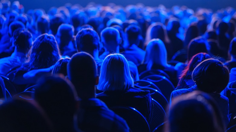 People watching a concert