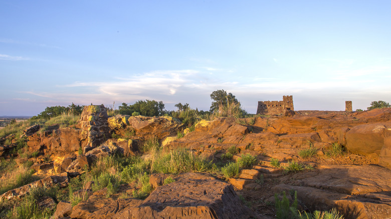 Coronado Heights in Kansas during the day