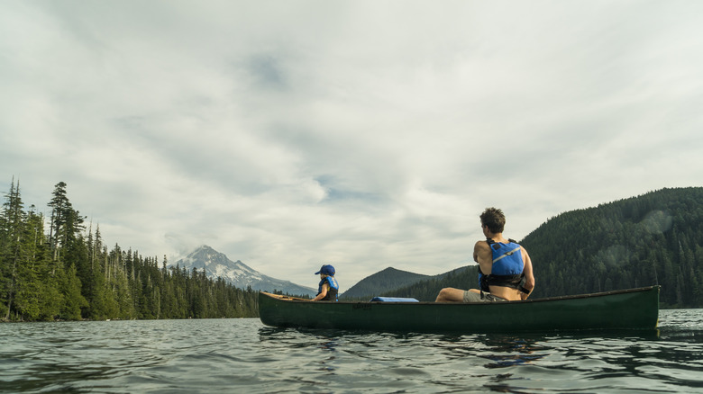 Canoeing on Lost Lake