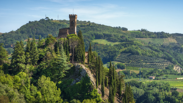 clock tower in Brisighella