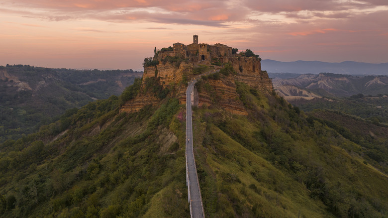 Civita di Bagnoregio aerial view