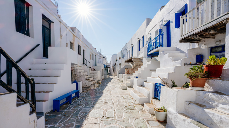 white buildings in Folegandros