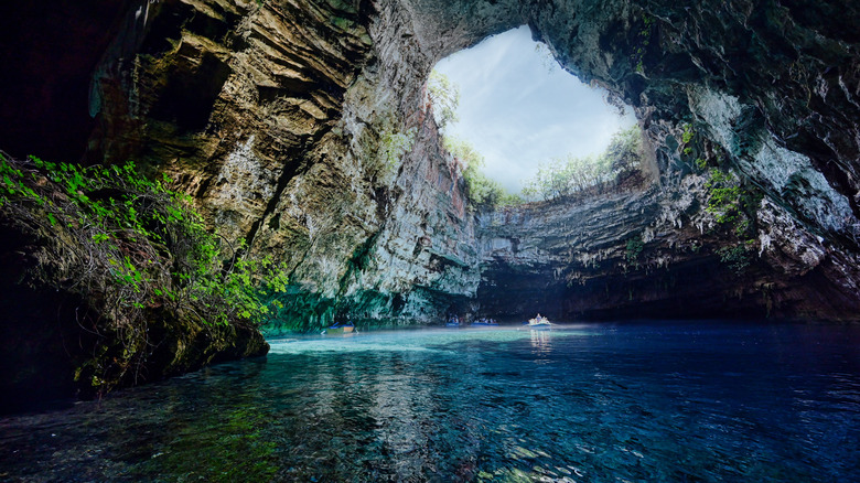 cave lake in Kefalonia