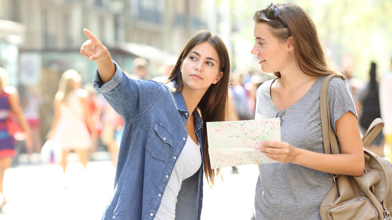 Tourist asking for directions