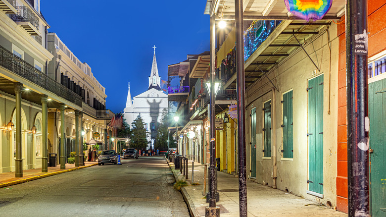 French Quarter at night