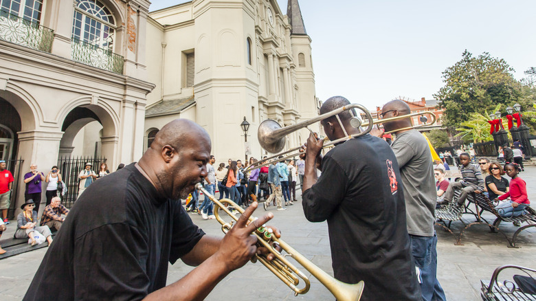 Jazz band in Jackson Square