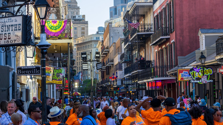 People on Bourbon Street