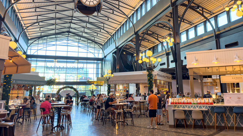 Eataly's open-plan layout with shops and eateries