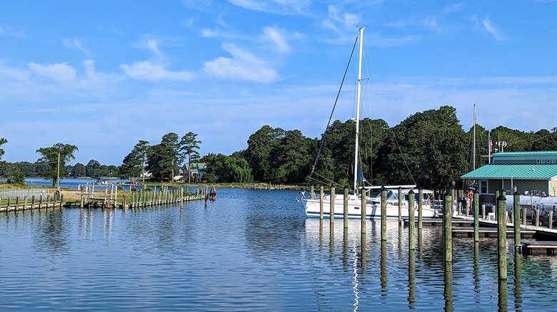 Boats at Onancock harbor