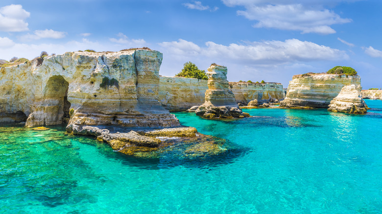 Torre Sant'Andrea sea stacks