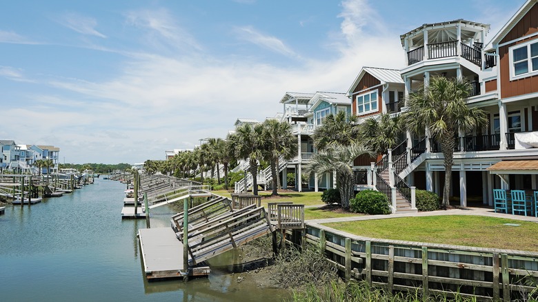 Canal-adjacent homes