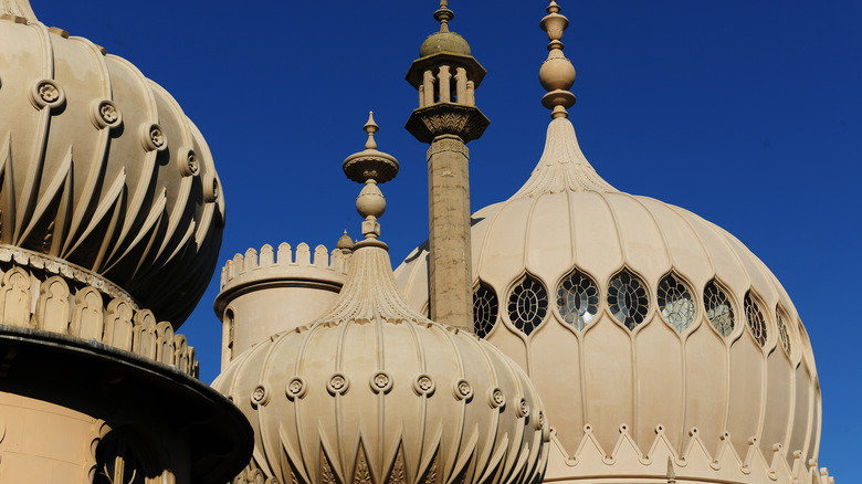 Some of the onion domes at the Royal Pavilion in Brighton