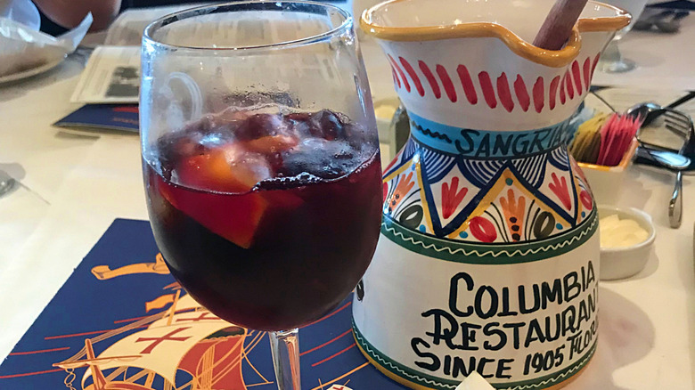 Sangria at the Columbia Restaurant in Tampa, Florida