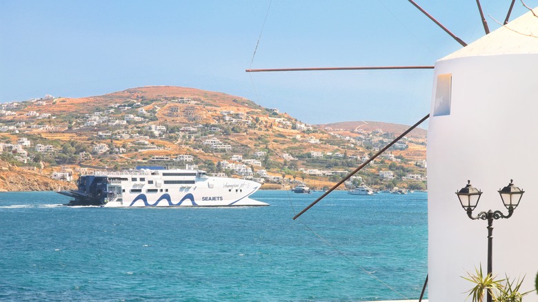 Ferry in Paros