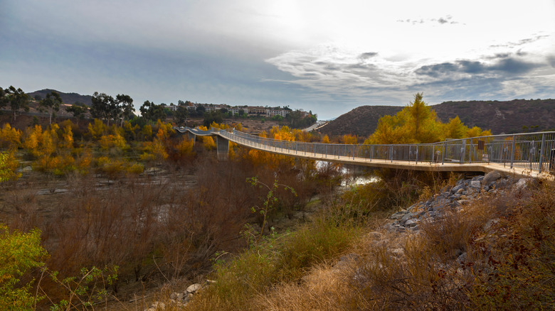 Lake Hodges Pedestrian bridge in Escondido, California