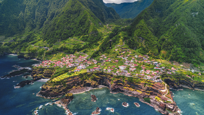 Town on Madeira Island 