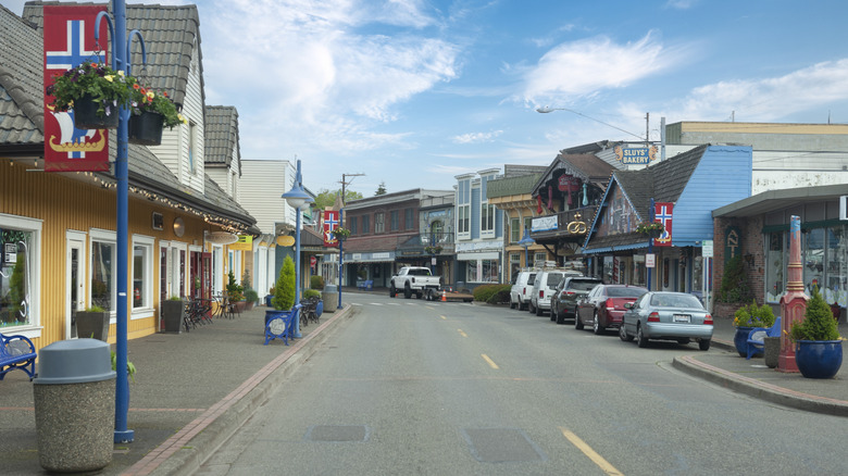 Little Norway historic district in Poulsbo, Washington