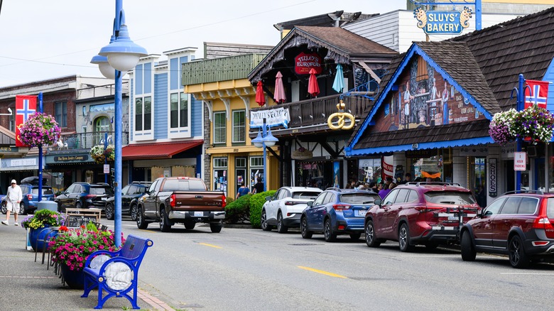 Downtown Poulsbo main street stores