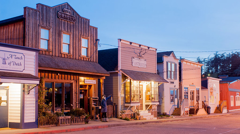 Storefronts in Coupeville, Washington