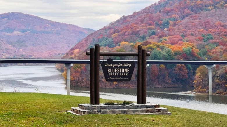 Hinton, West Virginia's Bluestone State Park landscape