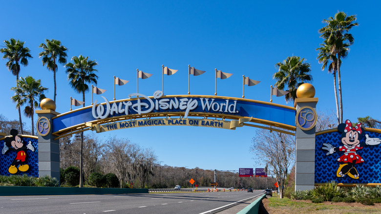 The entrance of Walt Disney World