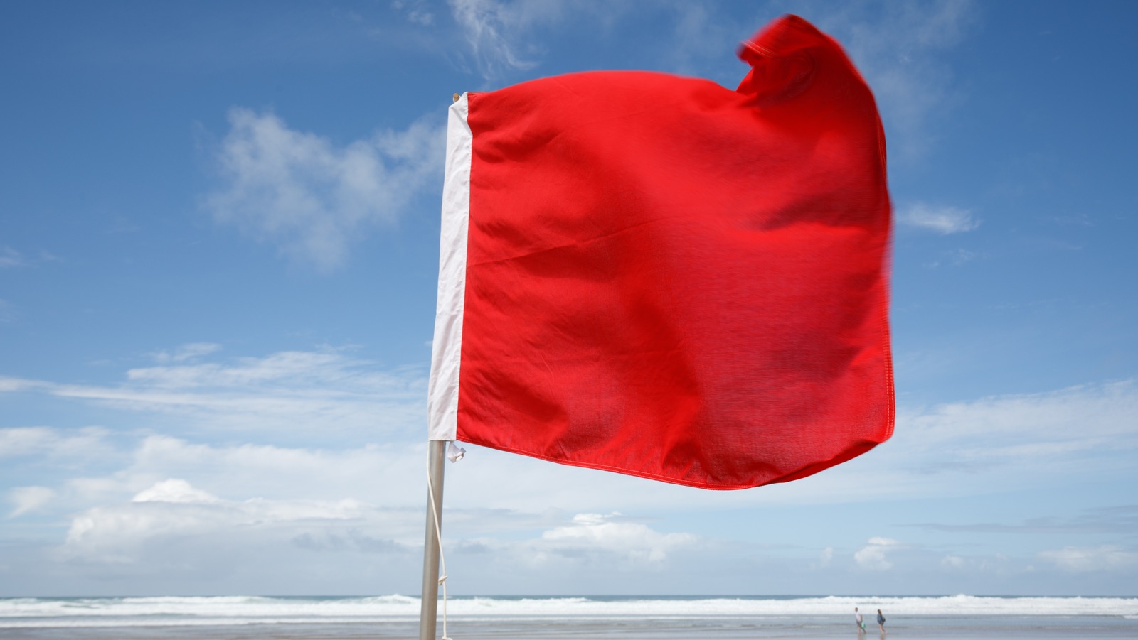 What It Really Means When You See A Red Flag At The Beach