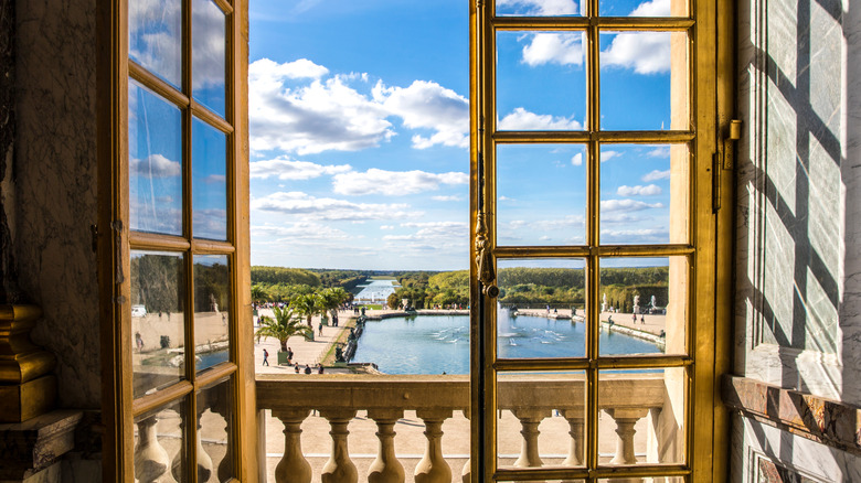 Palace of Versailles window looking out