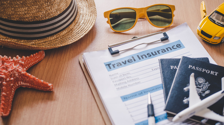 travel insurance documents