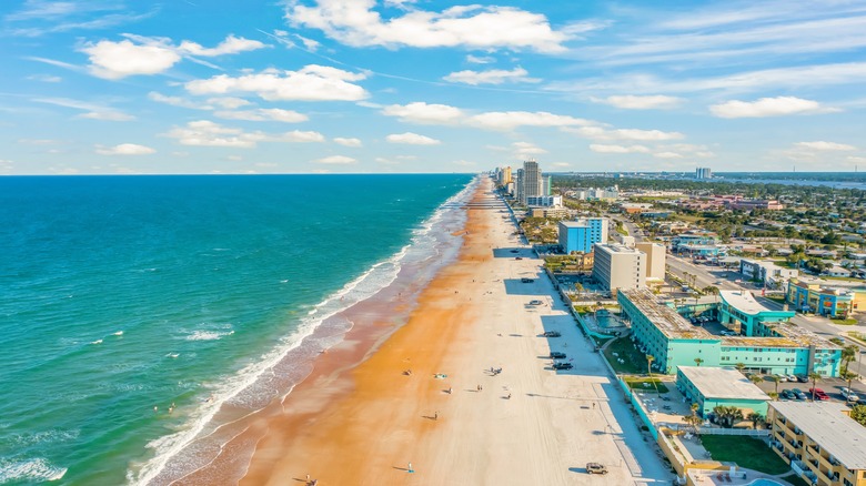 Aerial view of Daytona Beach, Florida