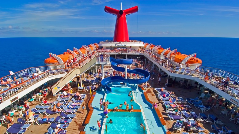 Pool on a cruise ship