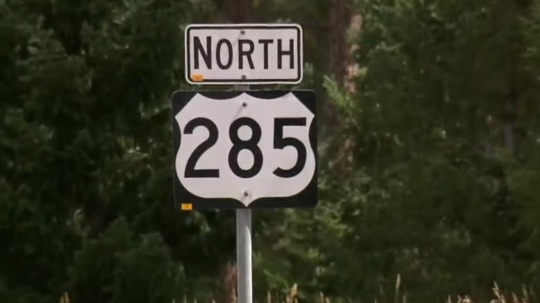 north 285 sign 